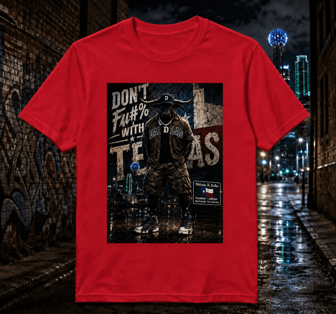 Dallas Texas Longhorn Streetwear Tee